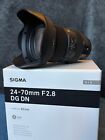 Sigma 24-70mm F/2.8 DG DN Art Zoom Full Frame E-Mount Lens w/ UV Protector