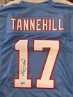 New ListingRyan Tannehill Signed Custom Throwback Colors Jersey Tennessee Titans BAS COA