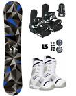 145 Symbolic Arctic Snowboard and Bindings & NW Boots 9 9.5 SET burton decal Z29
