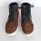 WONDER NATION BOYS LACE UP ANKLE BOOT BROWN SIZE 6