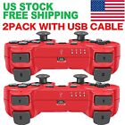 2Pcs Red Wireless Bluetooth Video Game Controller Pad for PS3 Playstation 3 USA