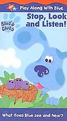 Blue's Clues - Stop, Look and Listen! (VHS, 2000) Nick Jr Nickelodeon Sealed New