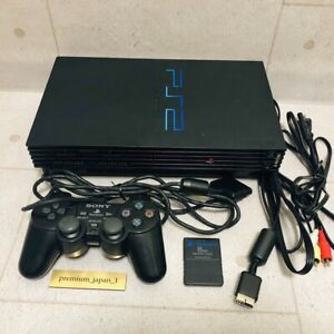 Sony PlayStation2 PS2 black SCPH-30000 Console controller Cable Memory NTSC-J