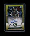 New Listing2023 Bowman Chrome Shea Langeliers Yellow Refractor Rookie RC Auto /75 A's