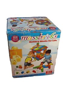 MassBricks Large Blocks for Toddlers - 88 Pieces Giant Building Blocks BrokenBox