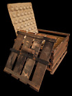 New ListingDepression Era Vintage Primitive Farmhouse Wooden Egg Crate Carrier for 72 eggs