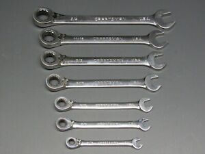 Craftsman USA Reversible Ratcheting Wrench Set 7 Piece SAE 5/16-3/4