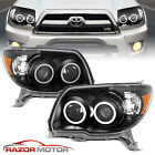 2006-2009 Dual LED Halo Black Projector Headlights Pair For Toyota 4Runner SUV (For: 2006 Toyota 4Runner SR5 Sport Utility 4-Door 4....)