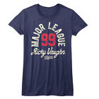 Major League Ricky Vaughn Baseball Player 99 Women's T Shirt Sports Movie Top