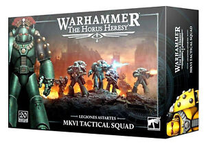 Warhammer 40K/30K/Horus Heresy Legiones Astartes MKVI Tactical Marines x10  NOS