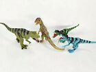 4” Dinosaur Lot 1 MOJO Tyrannosaurus Rex, 1 Schleich Dilophosaurus & 2 Chap Mei