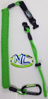 Kayak Fishing Rod Tether Leash w/ quick disconnect Neverlost Gear Neon Green
