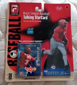 KEN GRIFFEY JR. Vintage 2000 Fanatics MLB Talking Starcard Reds  - FREE Shipping