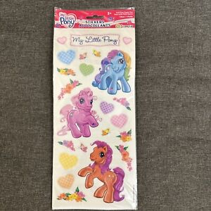 Vintage My Little Pony 2 Sheets Stickers 2004 Hasbro Sandylion SEALED