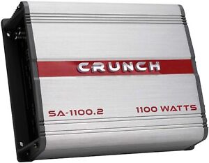 Crunch Amp SA-1100.2 Smash 1100 Watts 2-Channel Class AB Car Audio Amplifier