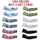 1 Pair Camouflage Cooling Arm Sleeves Cover Sports UV Sun Protection Outdoor