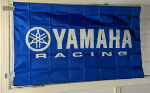 Yamaha Motorcycle Logo Flag Banner 3x5 ft Mancave Garage Flag MX/SX