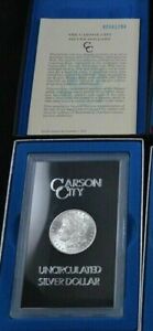 1882 CC Carson City GSA Morgan Silver Dollar with Box/COA Uncirculated