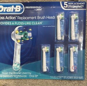 NEW SEALED Oral-B Professional Floss Action Replacement Brush Heads 5pk