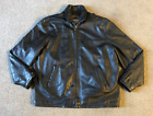 Wilsons Leather M. Julian Men's Black Lined Leather Jacket Coat - Size XL Tall