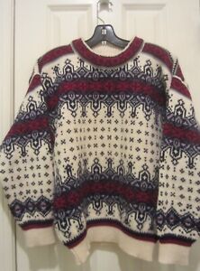 Dale of Norway Womens NWOT 100% Pure New Wool long Sweater Nordic Sweater Size S