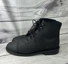 Thursday Boot Co Captain Boots Black Full Grain Leather Mens Dress Shoes Size 12