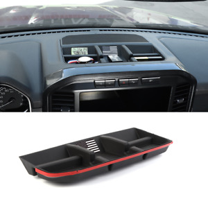 Center Console Dashboard Storage Box Tray Organizer For Ford F150 2021+ Black US (For: 2021 Ford F-150)