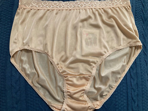 Vintage 100% Nylon Panties W/Lace Size 10