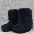Rare Ugg Australia Fluff Momma Fur Fluffy Snow Ski Winter Boots Size 9 Womens