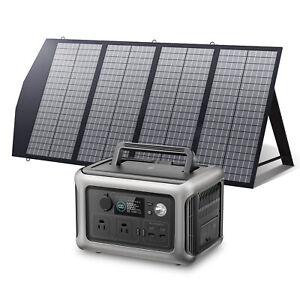ALLPOWERS 600W Portable Power Station Generator Battery With 140W Solar Panel