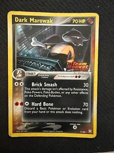 Dark Marowak 7/109 Reverse Holo Ex Team Rocket Returns Pokemon Card LP/MP