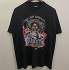 Vintage 1990 The Last Biker On Earth Will Be Ridin’ A Harley Tee Shirt 3D 90s