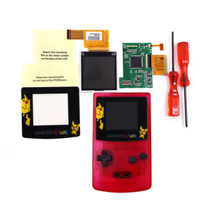 2.2 Inch Pikaqiu Len Backlight LCD Kit + Shell Case Cover For Gameboy Color GBC
