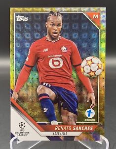 Renato Sanches 2021-22 Topps UCL Foilfractor 1/1 Lille & Portugal