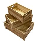 Wooden Gift Box | Wooden Crate With Handles | Wooden Storage Crate |  Set Of 3
