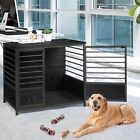 Dog Crate End Table, Wooden Pet Kennels with Doors, Medium Dog House Indoor Use