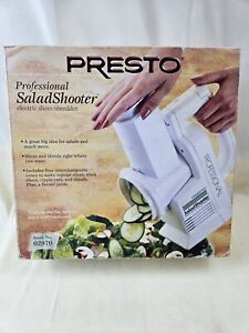 PRESTO Professional Salad Shooter 02970 Electric Slicer Shredder 4 Cone NOS 2002