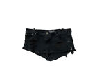 One Teaspoon Trash Whores Distressed Cut Off Jean Shorts Button Fly Low Rise 29