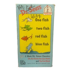 Dr. Seuss - One Fish, Two Fish, Red Fish, Blue Fish (VHS) 1989