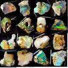 Ethiopian Fire Opal Rough 100% Natural Multi Power Shine Loose Gemstones