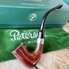 Peterson Speciality Smooth Nickel Mounted Calabash Fishtail Tobacco Pipe - New