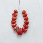 Vintage Natural Italian Red Coral Beads Mediterranean Coral Beads Gemstone Coral