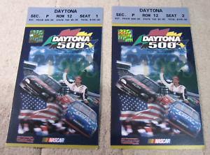 (2) 1999 Daytona 500 NASCAR Winston Cup Ticket Stubs Jeff Gordon Dale Earnhardt