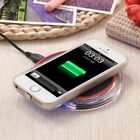 Qi Wireless Slim Clear Charger Charging Pad Station for Apple iPhone X 8 8 Plus