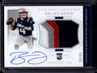 Bailey Zappe 2022 National Treasures Crossover Rookie Patch Auto Silver #15/25