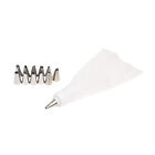 Evelyne Cake Decorating Single Pastry Bags Stainless Steel Russian Tips 12pcs.