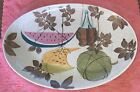 MCM Red Wing Pottery 15” Platter Tampico Pattern Fruit Hand Painted Watermelon