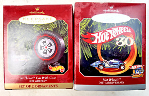 1998 & 2000 Hallmark Keepsake Ornaments - Hot Wheels