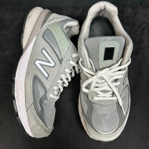 New Balance 990 V5 Gray Mens Size 8 Athletic Sneakers