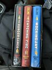 THE HUNGER GAMES TRILOGY Three Hardcover Books Box Set by Suzanne Collins